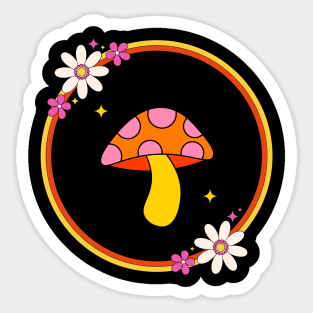 Groovy Mushroom Sticker